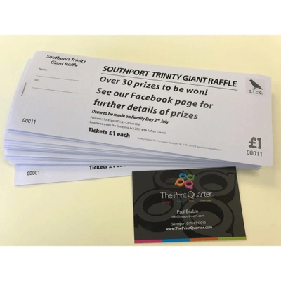 Charity Raffle Tickets