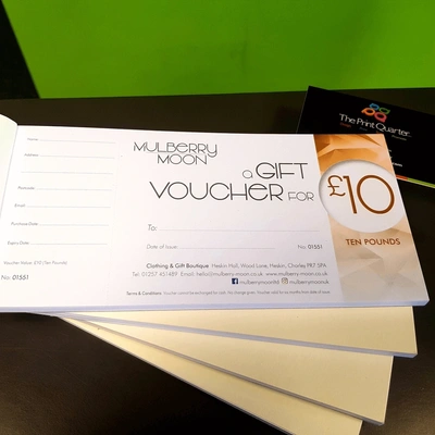 Retail Gift Vouchers