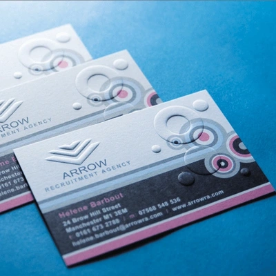 Embossed Business Cards