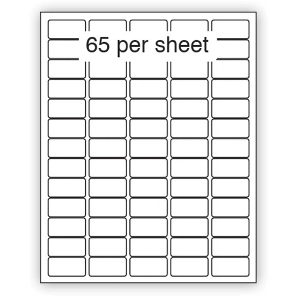 65 Up Address Labels