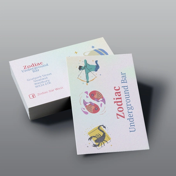 350g Pearl Business Card With Simple Details