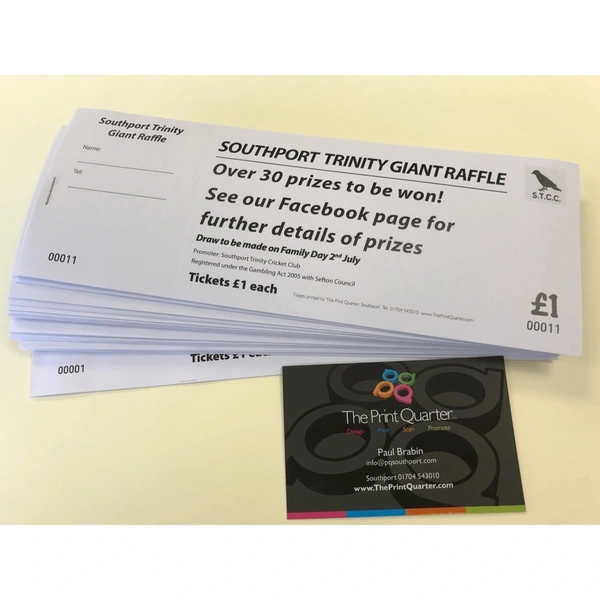 Charity Raffle Tickets