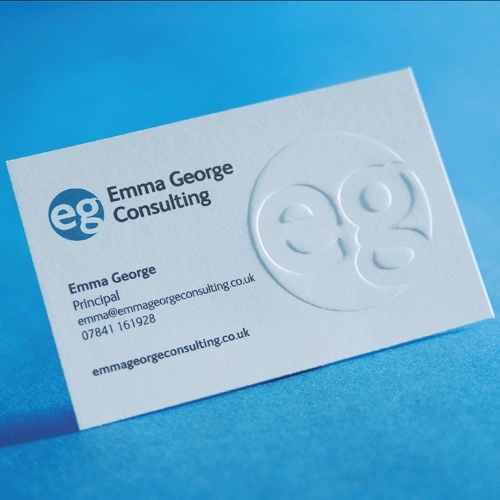 Embossed Business Cards