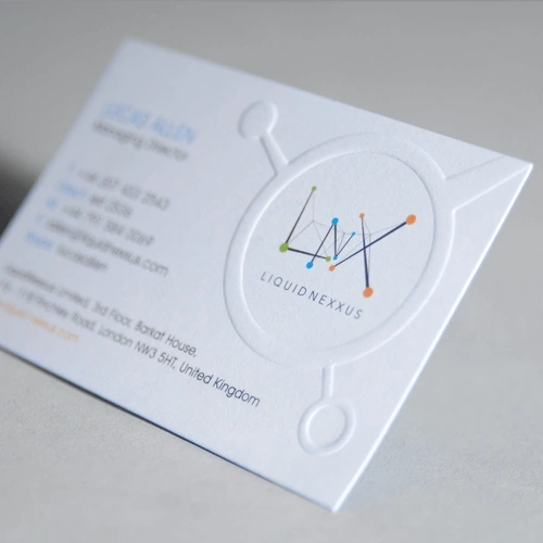 Embossed Business Cards