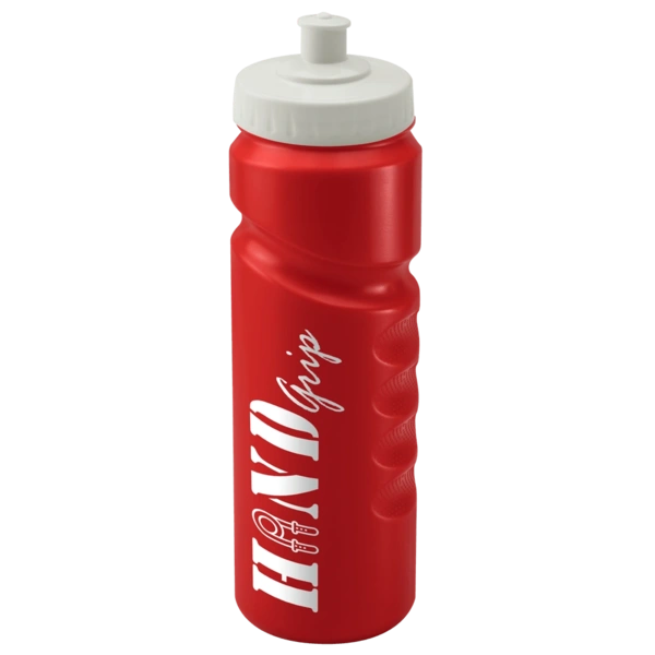 Finger Grip 750ml Red Water Bottle