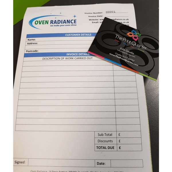 NCR Pad & Matching Business Cards