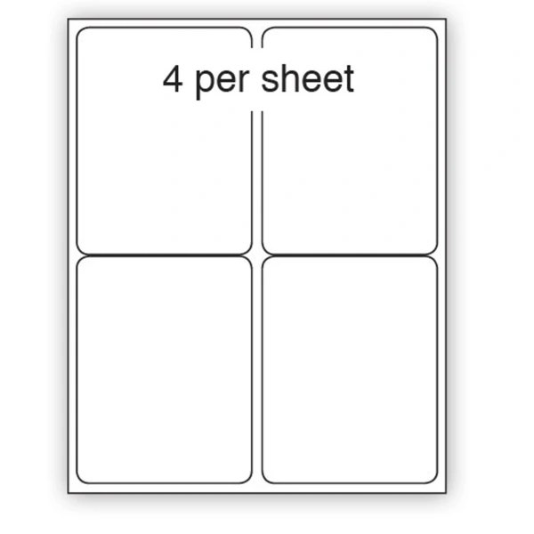 139mmx99mm Rectangular Labels