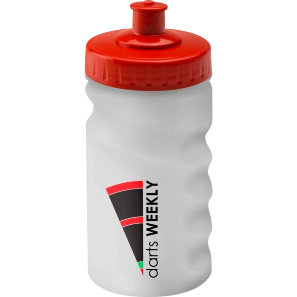 Finger Grip 300ml Red Lid Water Bottle