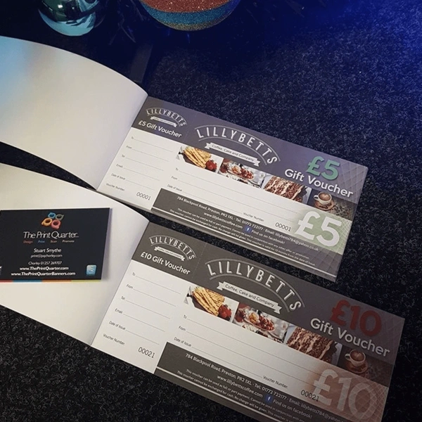 Cafe Gift Voucher Books