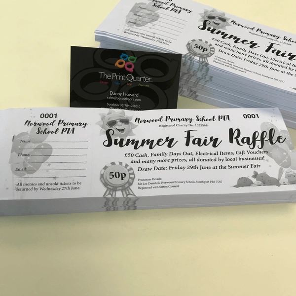 School Raffle Tickets