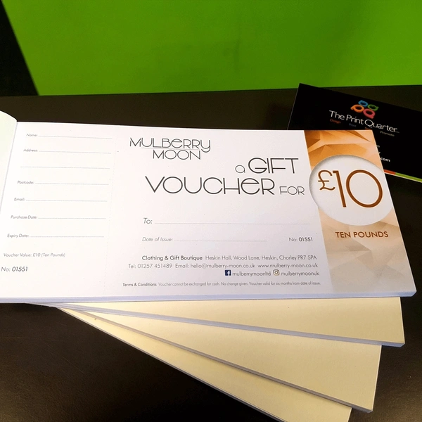 Retail Gift Vouchers