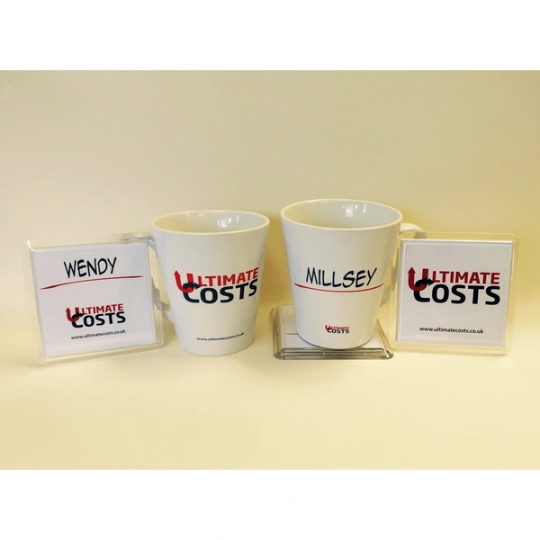 Personalised Staff Mugs And Coasters