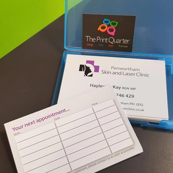 Double Sided Appointment Cards