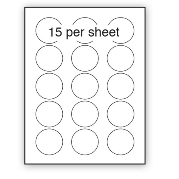 55mm Diameter Labels