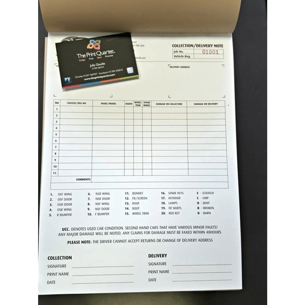 NCR Delivery Pads