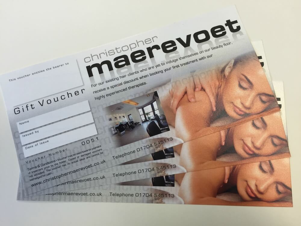Gift Vouchers Numbered