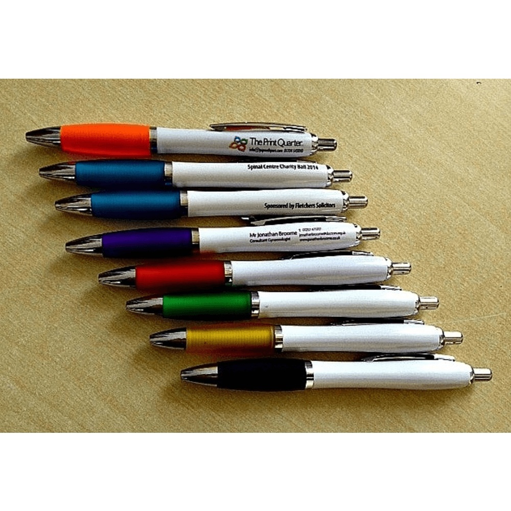 Printed Pens With Coloured Barrels